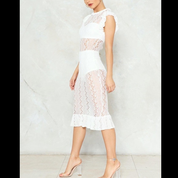 Sheer Lace Dress - Picture 5 of 16